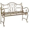 vidaXL Banc de jardin 2-Nombre de places 114 x 56,5 x 90 cm Acier