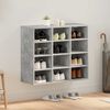 vidaXL Cabinet &agrave; chaussures avec &eacute;tag&egrave;re Gris b&eacute;ton 77,5 x 30 x 67 cm