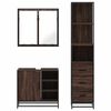 vidaXL Ensemble de meubles de salle de bain 3 pcs Chêne marron