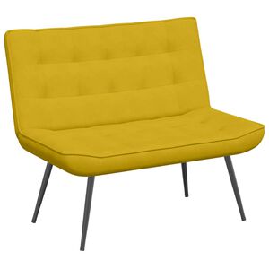 vidaXL Banc jaune 110x74x84 cm velours