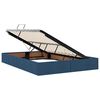 vidaXL Lit avec rangement et matelas Bleu 140 x 190 cm Polyester