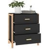 vidaXL Buffet Noir 62x38x70 cm Bois d'ingénierie