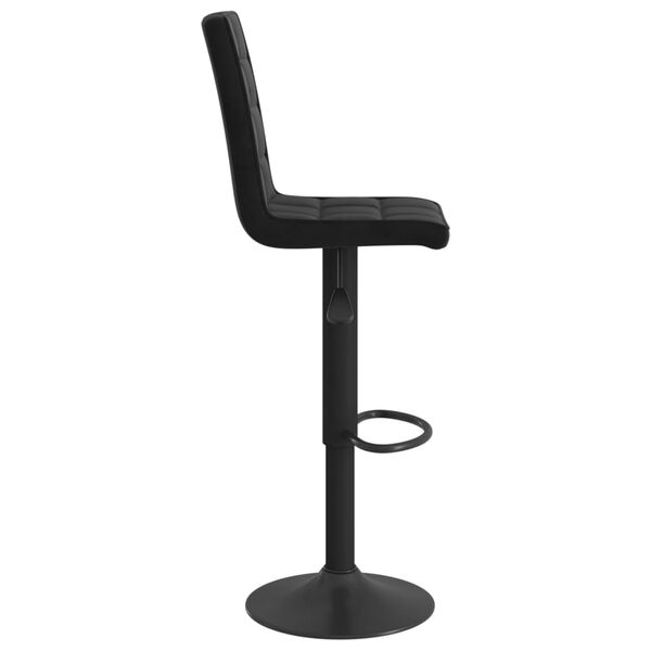 vidaXL Tabouret de bar Noir Velours