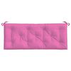 vidaXL Coussin de banc de jardin rose 120x50x7 cm tissu