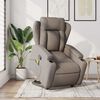 vidaXL Fauteuil inclinable de massage Taupe Tissu