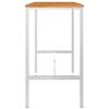 vidaXL Table de bar 160x60x105 cm Bois d'acacia solide et inox
