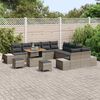 vidaXL Ensemble de canap&eacute; de jardin 13 pcs Gris clair et gris fonc&eacute;