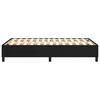 vidaXL Cadre de lit &agrave; ressorts noir 120x200 cm tissu