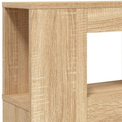 vidaXL Tête de lit à LED chêne sonoma 200x18,5x103,5cm bois ingénierie