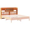 vidaXL T&ecirc;te de lit avec rangement cire marron 200cm bois massif de pin