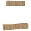 vidaXL Ensemble meuble TV 4 pc Ch&ecirc;ne artisanal Bois d'ing&eacute;nierie