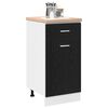 vidaXL Armoire suspendue avec tiroir Ch&ecirc;ne noir 40 x 46 x 81,5 cm