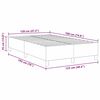 vidaXL Cadre de lit plateforme Cr&egrave;me 120 x 190 cm tissu