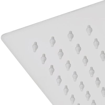 vidaXL Tête de douche plongeante rectangulaire en acier inoxydable 20x30 cm
