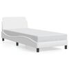 vidaXL Cadre de lit Dover blanc 80x200 cm similicuir
