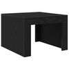 vidaXL Table basse Ch&ecirc;ne noir 50 x 50 x 35 cm Bois d'ing&eacute;nierie
