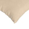 vidaXL Coussins de canapé 2 pcs Crème 60 x 40 cm tissu