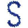 vidaXL Guirlande de Boules de No&euml;l Bleu 186 cm Polystyr&egrave;ne