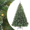 vidaXL Sapin de No&euml;l artificiel avec 300 LED Vert 240 cm PE et PVC