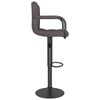 vidaXL Tabourets de bar lot de 2 taupe tissu