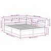 vidaXL Lit biblioth&egrave;que sans matelas 140x200 cm bois massif de pin