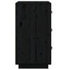 &nbsp;vidaXL Tables de chevet 2 pcs Noir 40x40x75 cm Bois de pin massif