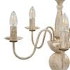 vidaXL Lustre Blanc antique 5 ampoules E14