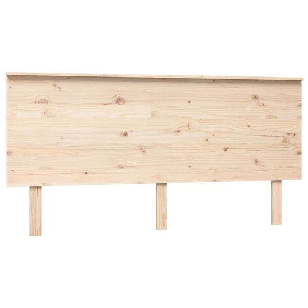 vidaXL T&ecirc;te de lit 164x6x82,5 cm Bois massif de pin