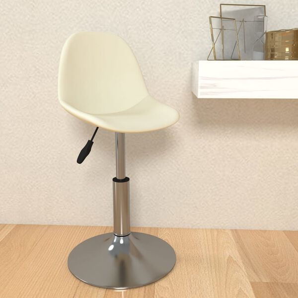 vidaXL Tabouret de bar Cr&egrave;me Tissu