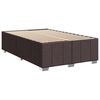 vidaXL Sommier &agrave; lattes de lit et matelas marron fonc&eacute; 120x190cm tissu
