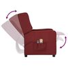 vidaXL Fauteuil &eacute;lectrique de massage Bordeaux Tissu