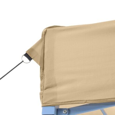 vidaXL Tente de réception pliable escamotable beige 440x292x315 cm