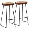 vidaXL Tabourets de bar lot de 2 marron fonc&eacute; 44x37,5x78 cm