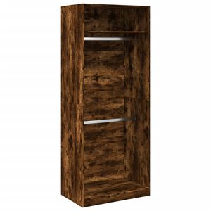 vidaXL Garde-robe ch&ecirc;ne fum&eacute; 80x50x200 cm bois d'ing&eacute;nierie