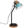 vidaXL Lampe de bureau 25 W bleu d&eacute;lav&eacute; 18x18x60 cm E27