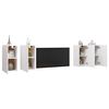 vidaXL Meubles TV 4 pcs Blanc 30,5x30x60 cm Bois d'ingénierie