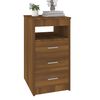 vidaXL Armoire &agrave; tiroirs Ch&ecirc;ne marron 40x50x76 cm Bois d'ing&eacute;nierie