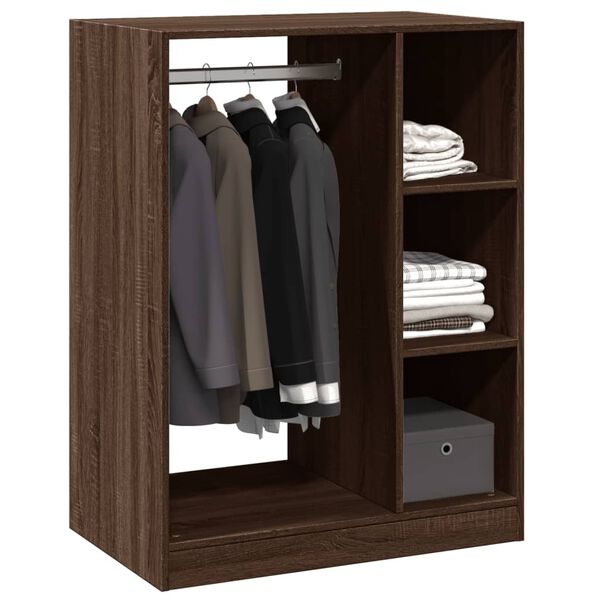 vidaXL Garde-robe ch&ecirc;ne marron 77x48x102 cm bois d'ing&eacute;nierie