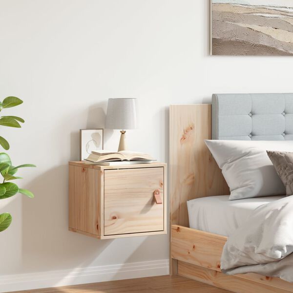 vidaXL Armoire murale 31,5x30x30 cm Bois massif Pin