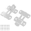 vidaXL Verrou de porte 2 pcs Argent&eacute; 70 x 8 mm Acier