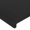 vidaXL Sommier &agrave; lattes de lit avec matelas Noir 90x200 cm Similicuir