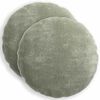 vidaXL Housse de coussin 2 pcs HEERLEN Vert &Oslash; 40 cm Tissu Chenille