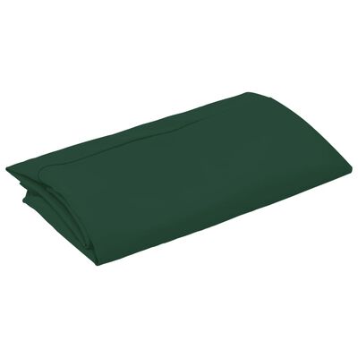 vidaXL Tissu de remplacement pour parasol déporté vert 300 cm