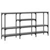 vidaXL Table console sonoma gris 160x29x80 cm bois d'ing&eacute;nierie