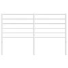 vidaXL T&ecirc;te de lit m&eacute;tal blanc 150 cm