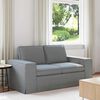vidaXL Canap&eacute; 120cm Gris clair M&eacute;tал