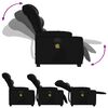 vidaXL Fauteuil inclinable de massage Noir Similicuir