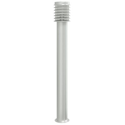 vidaXL Lampadaire d'extérieur argenté 110 cm acier inoxydable