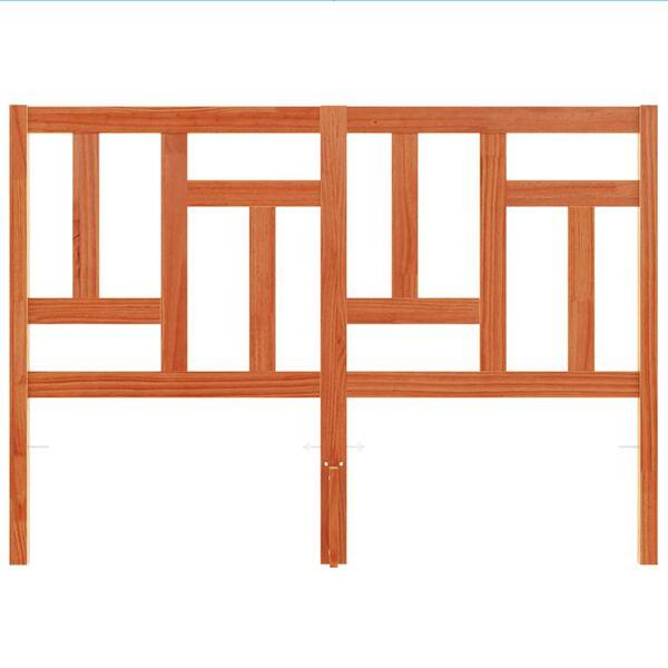 vidaXL Tête de lit cire marron 135 cm bois massif de pin