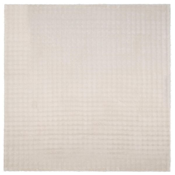 vidaXL Tapis de surface Carr&eacute; Beige 200 x 200 cm